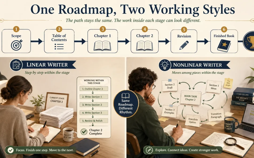 How Linear and Nonlinear Writers Can Follow the Same Writing Process